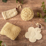 Soft round exfoliating cushion